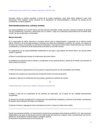 ACUERDO A-039-2023 NORMAS GENERALES Y TECNICAS DE CONTROL INTERNO ...