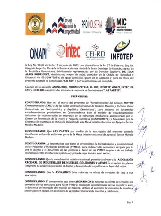 Acuerdo colaboración interinstitucional asonaimco