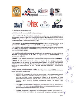 Acuerdo colaboración interinstitucional asonaimco