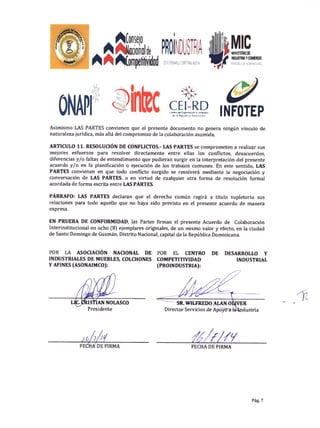 Acuerdo colaboración interinstitucional asonaimco