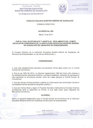 Acuerdo consejo d. reglamento comité convivencia 2014 (2)