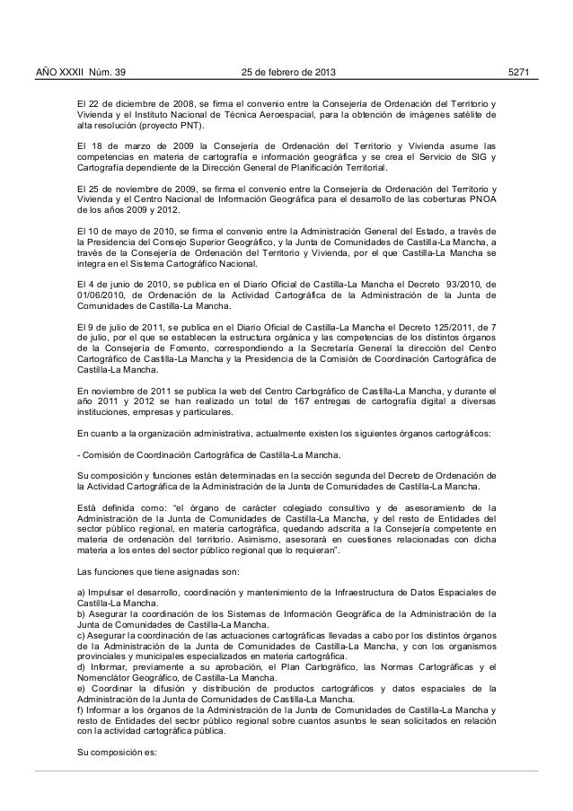 Plan de Cartográfico de Castilla La Mancha 20132016