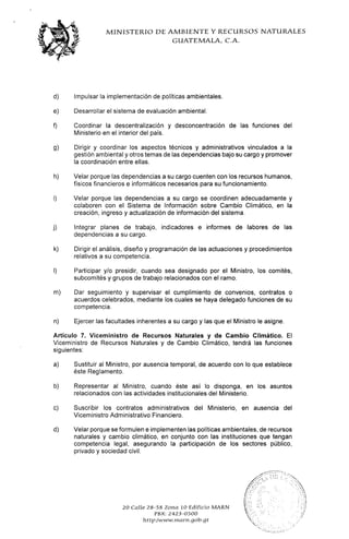 Acuerdo gubernativo 50 2015