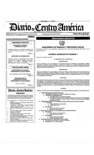 Acuerdo gubernativo paritarias