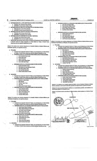 Acuerdo gubernativo paritarias