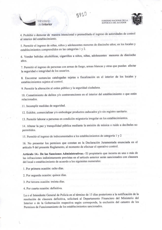 Acuerdo ministerial 5910