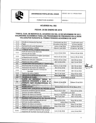 Calendario académico UPC 2018-1 | PDF