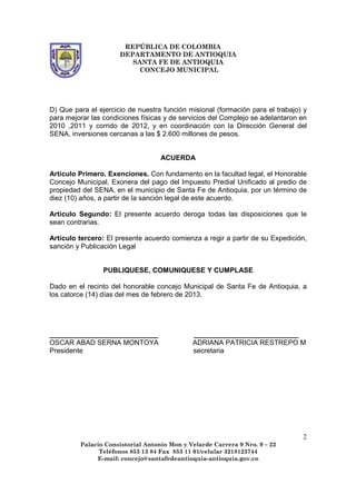 Acuerdo no 028 | PDF