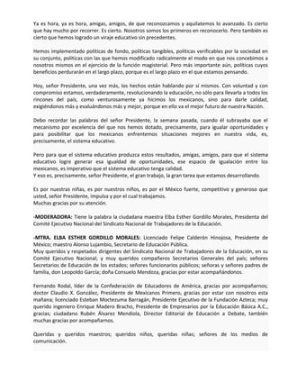 Acuerdo para la evaluación universal de docentes | PDF