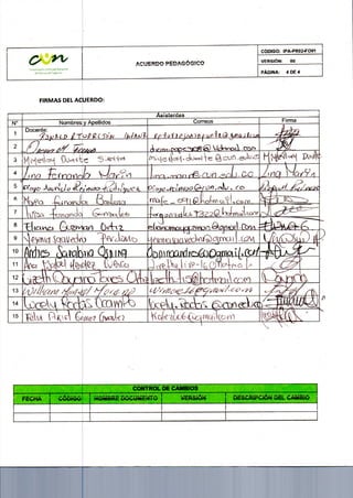 Acuerdo pedagógico netiqueta 