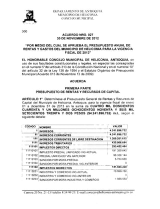 Acuerdo presupuesto0001   2013