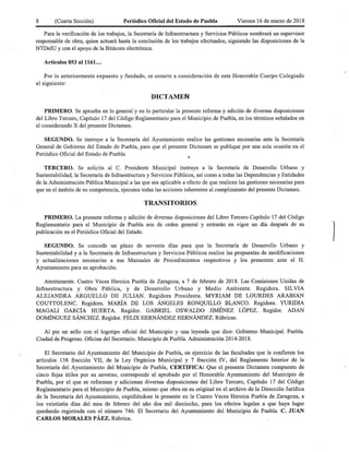 Reformas al Capítulo 17 del Coremun 