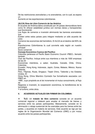 Acuerdos comerciales