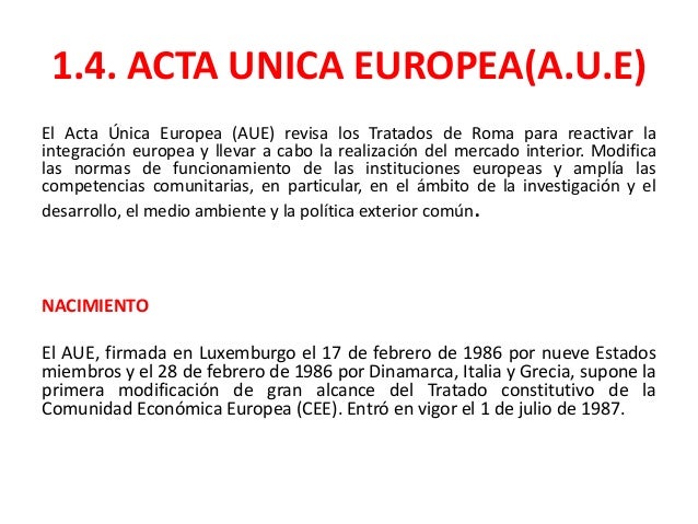 acta unica europea by Gerardo ramirez