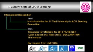 II. Current State of SPU e-Learning
 