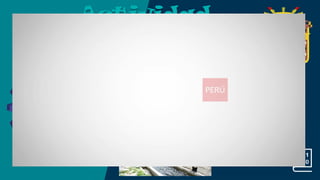 Sistema de producción
Acuícola:
Actividad
Acuícola
Los sistemas extensivos son bastante utilizados en
la producción de fitoplancton y zooplancton en
climas cálidos, con grandes dosis de radiación
solar.
La piscicultura extensiva es algo anecdótico.
Existen experiencias con lagunas oligotróficas
sembradas con nutrientes minerales para activar la
producción de fitoplancton y activar toda la cadena
trófica, con el objetivo de cosechar posteriormente
especies de peces para consumo, pero a esto no se
le puede llamar propiamente acuicultura.
 