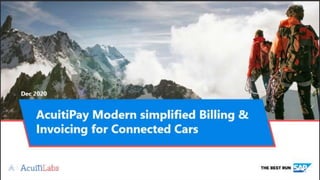 AcuitiPay Modern simplified Billing & Invoicing for Connected Cars