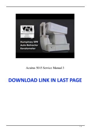 Acuitus 5015 Service Manual 3
1 / 4
 