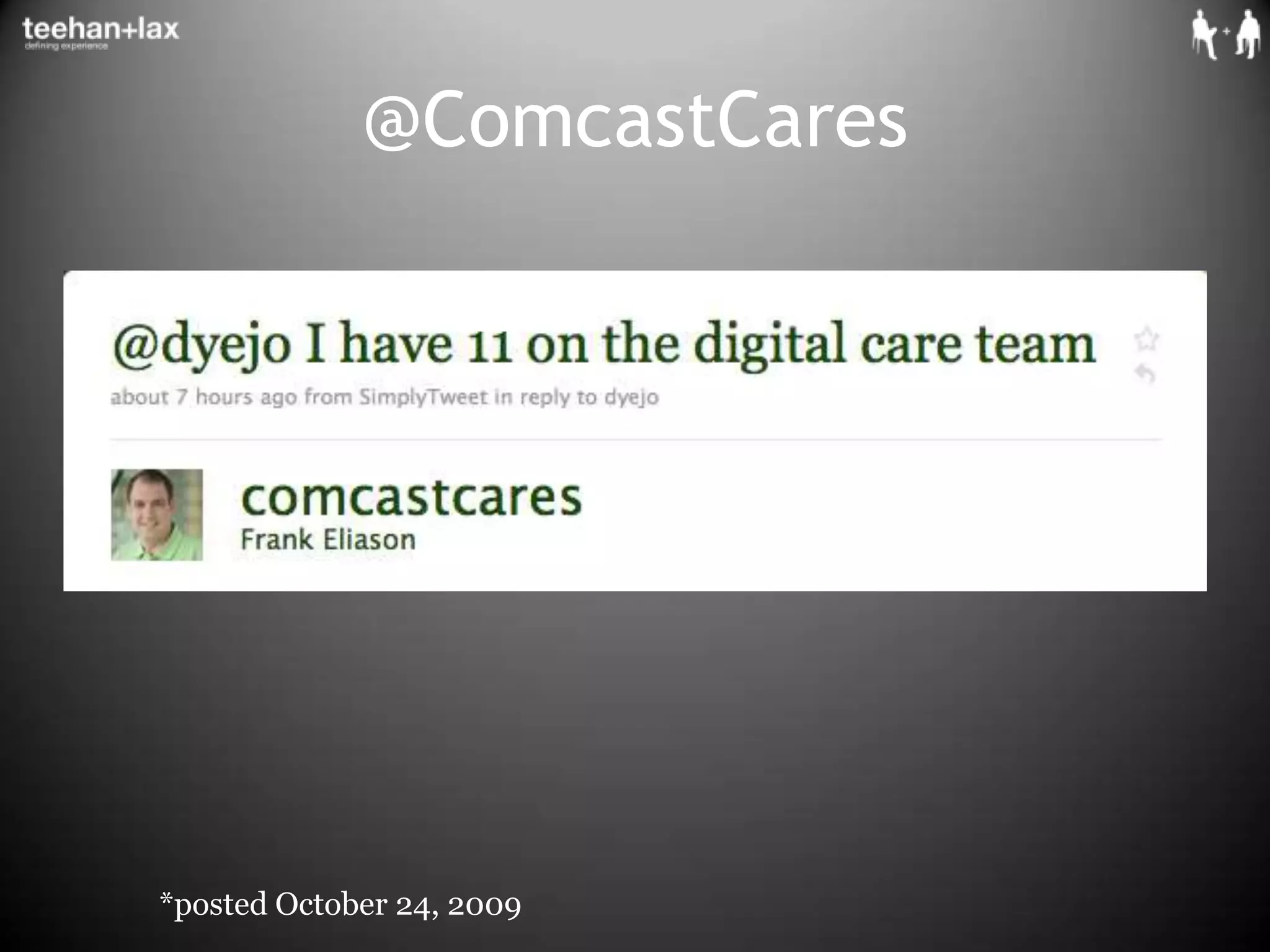 @ComcastCares*posted October 24, 2009