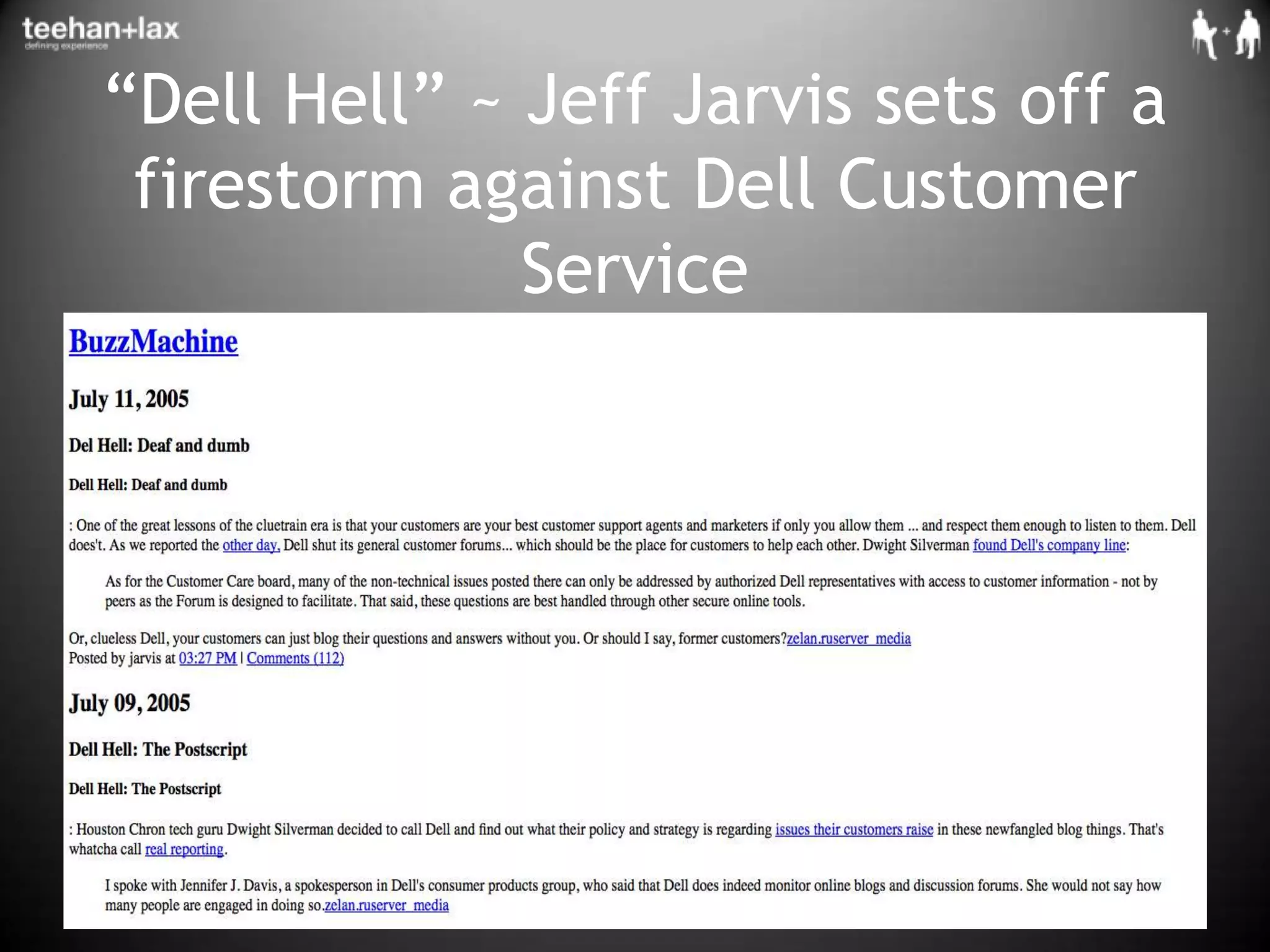 “Dell Hell” ~ Jeff Jarvis sets off a firestorm against Dell Customer Service