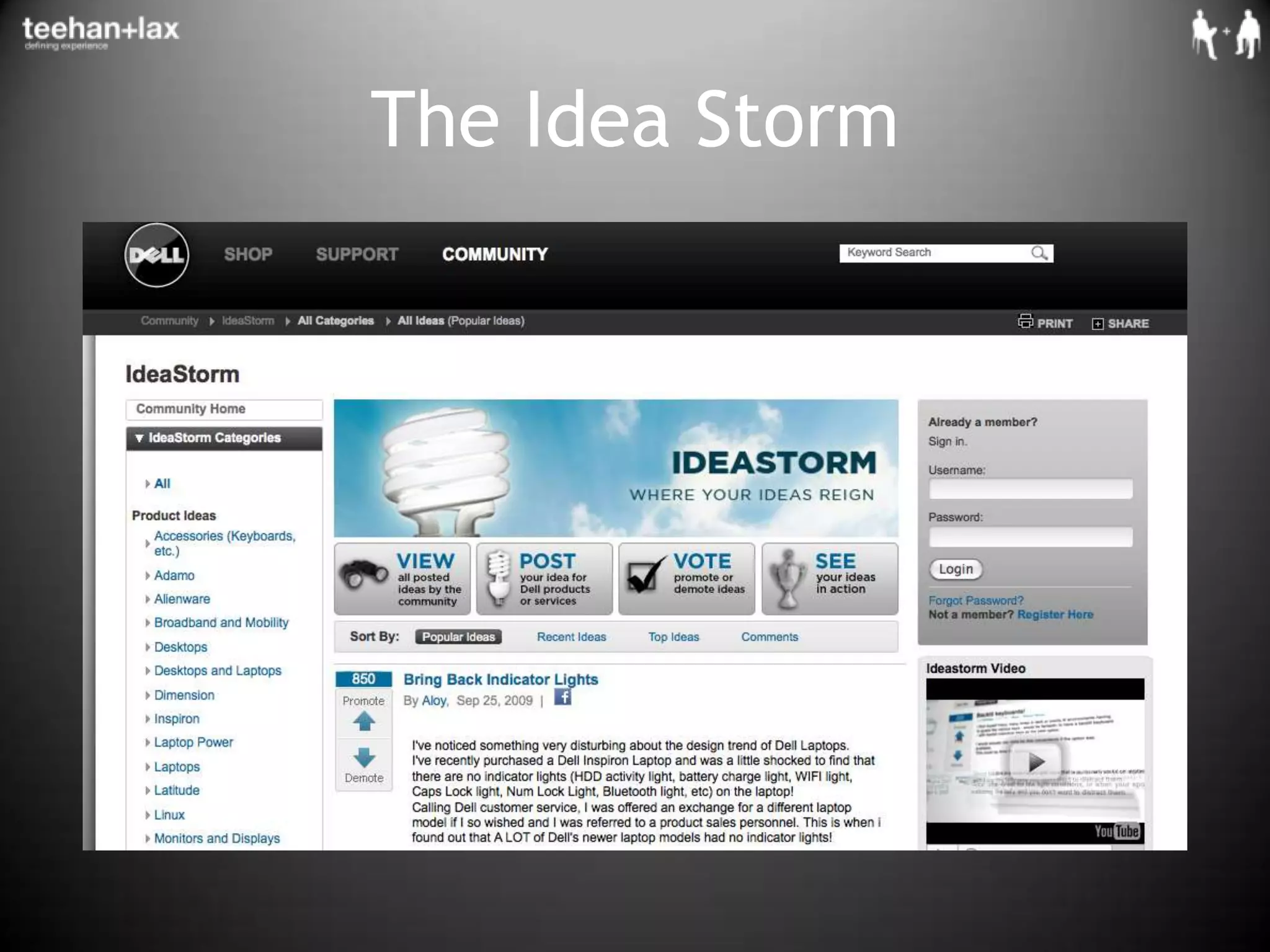 The Idea Storm