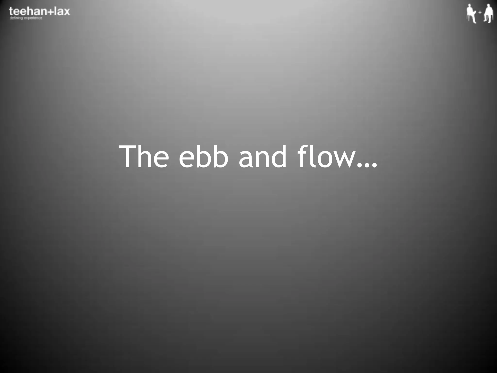 The ebb and flow…