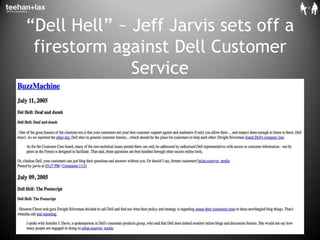 “Dell Hell” ~ Jeff Jarvis sets off a firestorm against Dell Customer Service<br />