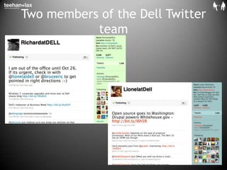 Two members of the Dell Twitter team<br />