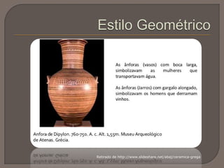 Retirado de http://www.slideshare.net/abaj/ceramica-grega
 
