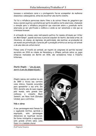 A cultura do cinema  ficha 3