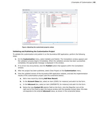 Acumatica ERP 4.1 Customization Guide | PDF