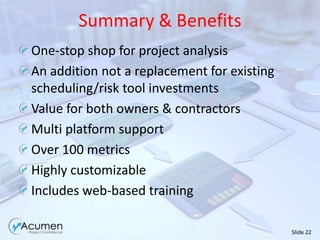 Calgary location generally was of poor schedule qualityBid ComparisonCompared Bidder A, B, C & reviewed:Total durationCostQuality of scheduleResults