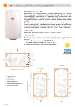 TERMO ELECTRICO INOX AISI 444 80 LITROS con resistencia electrica