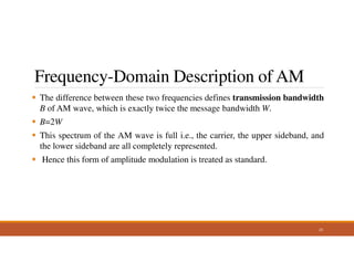Analog Communication about amplitude modulation | PDF