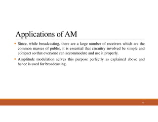 Analog Communication about amplitude modulation | PDF