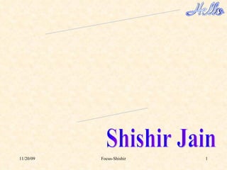 Presented by:- Shishir Jain ACUPRESSURE 