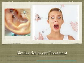 Similarities to our Treatment
2. !Info ESCD. botox_effect.jpg. [cited 2013 March 10]; Available from: http://www.excessivesweatingcauses.info/botox-injections-for-treating-excessive-sweating/.!
1. !P-Stim USA L. P-Stim-Device-218x143.jpg. 2012 [cited 2013 March 10];
 