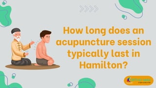 How long does an
acupuncture session
typically last in
Hamilton?
 