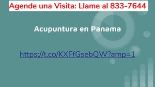 Acupuntura en Panama
https://t.co/KXFfGsebQW?amp=1
Agende una Visita: Llame al 833-7644
 