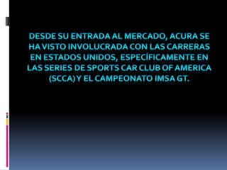 Acura. antonio horacio stiusso