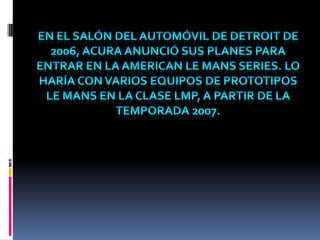 Acura. antonio horacio stiusso