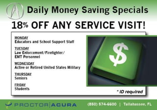 Acura Service Special FL | Acura Dealer in Tallahassee