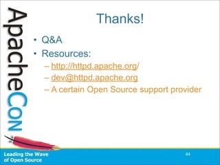 Acus08 Advanced Load Balancing Apache2.2