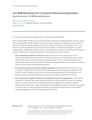 © 2016 Forrester Research, Inc. Opinions reflect judgment at the time and are subject to change. Forrester®
,
Technographi...