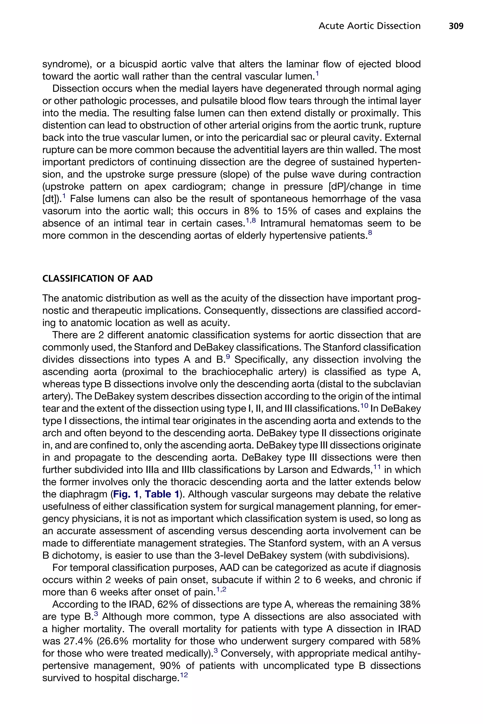 Acute aortic dissection in the emergency department - Emergency ...