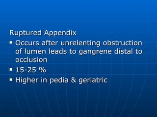 Acute Appendicitis | PPT