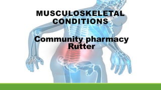 Community pharmacy
Rutter
 