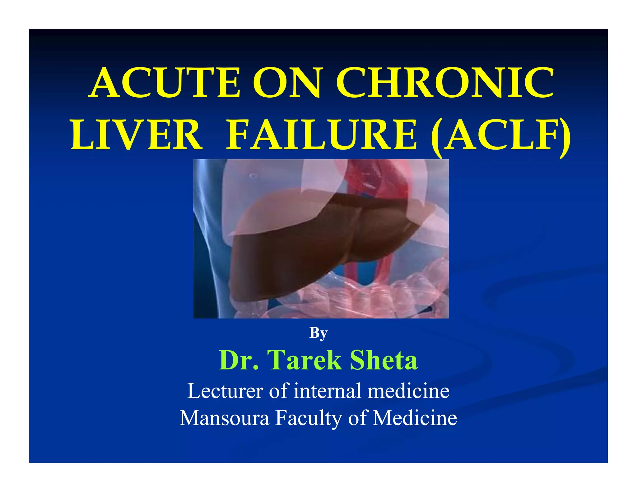 Acute on chronic liver failure | PDF