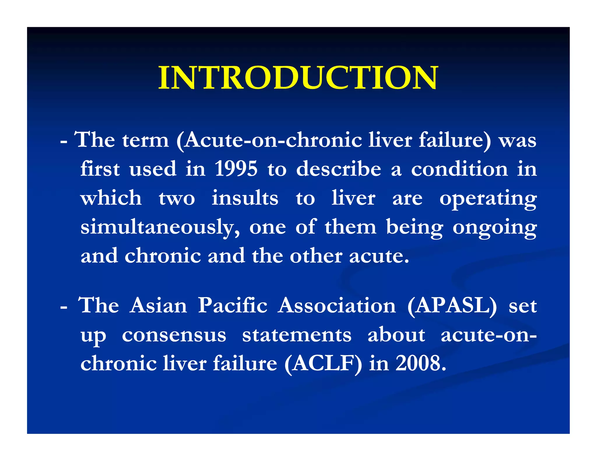 Acute on chronic liver failure | PDF