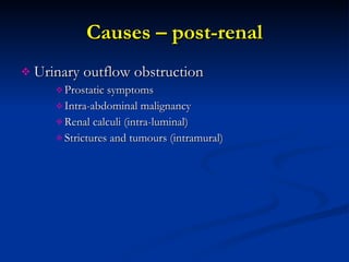 Acute Renal Failure | PPT